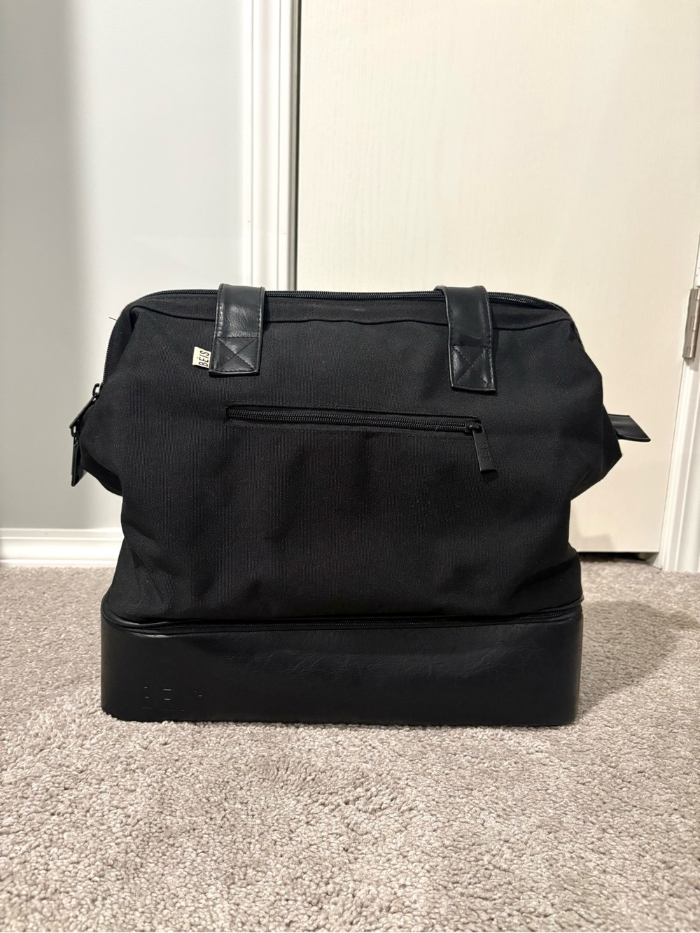 BEIS The Convertible Mini Weekender Black
